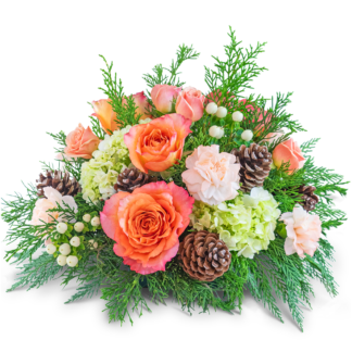 Frosted Peach Centerpiece