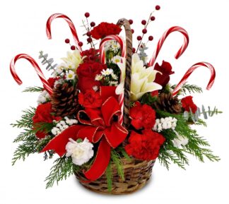 Candy Cane Basket