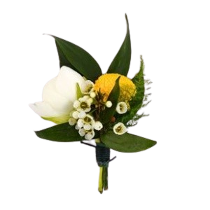Lemon Lace Boutonniere