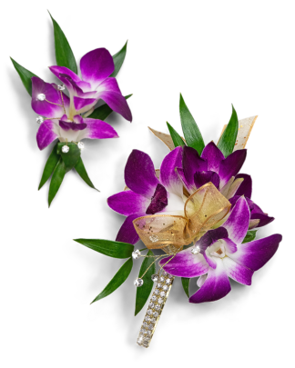 Wanderlust Corsage and Boutonniere Set