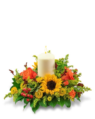 Seasonal Saffron Centerpiece