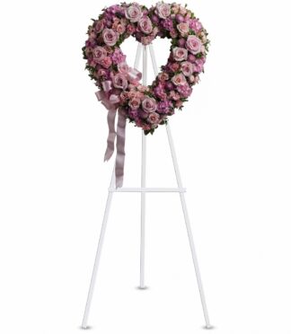 Rose Garden Heart Standing Spray