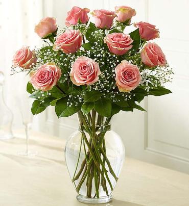 Rose Elegance Long Stem Pink Roses
