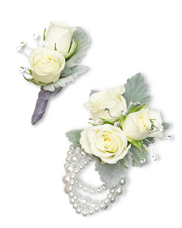 Virtue Corsage and Boutonniere Set