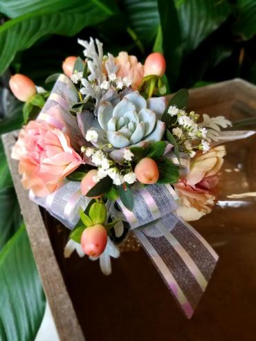 Wrist Corsage - Vintage - Blush