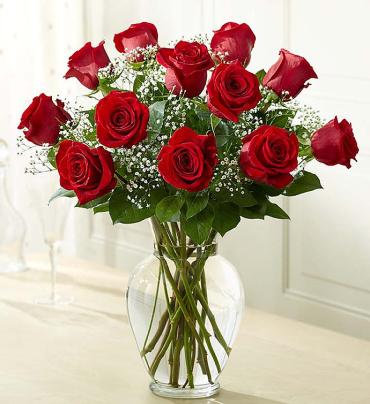 Rose Elegance Long Stem Red Roses